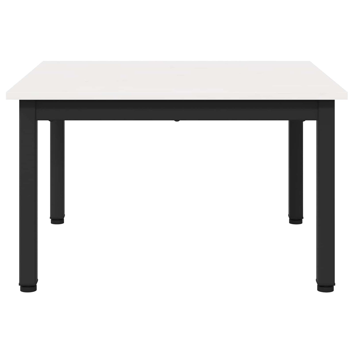 vidaXL Coffee Table White 60 x 60 x 36 cm Solid Pine Wood