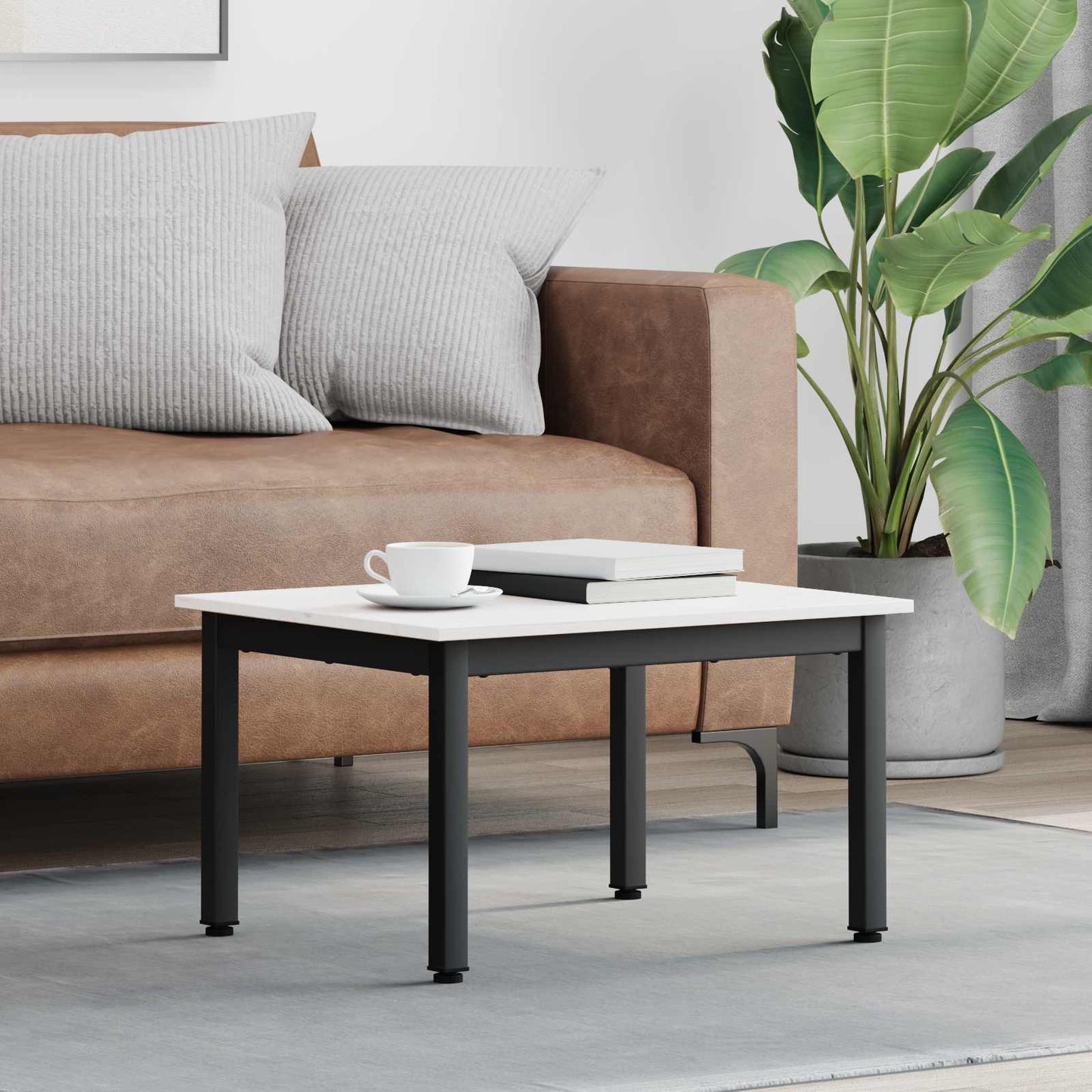 vidaXL Coffee Table White 60 x 50 x 36 cm Solid Pine Wood