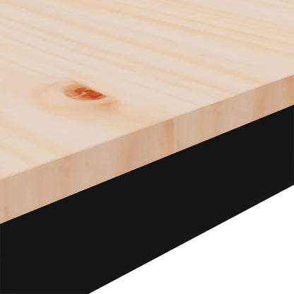 vidaXL Coffee Table Natural 70 x 50 x 36 cm Solid Pine Wood