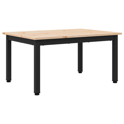 vidaXL Coffee Table Natural 70 x 50 x 36 cm Solid Pine Wood