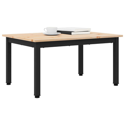 vidaXL Coffee Table Natural 70 x 50 x 36 cm Solid Pine Wood