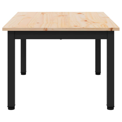 vidaXL Coffee Table Natural 70 x 50 x 36 cm Solid Pine Wood