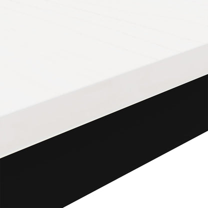 vidaXL Coffee Table White 70 x 50 x 36 cm Solid Pine Wood