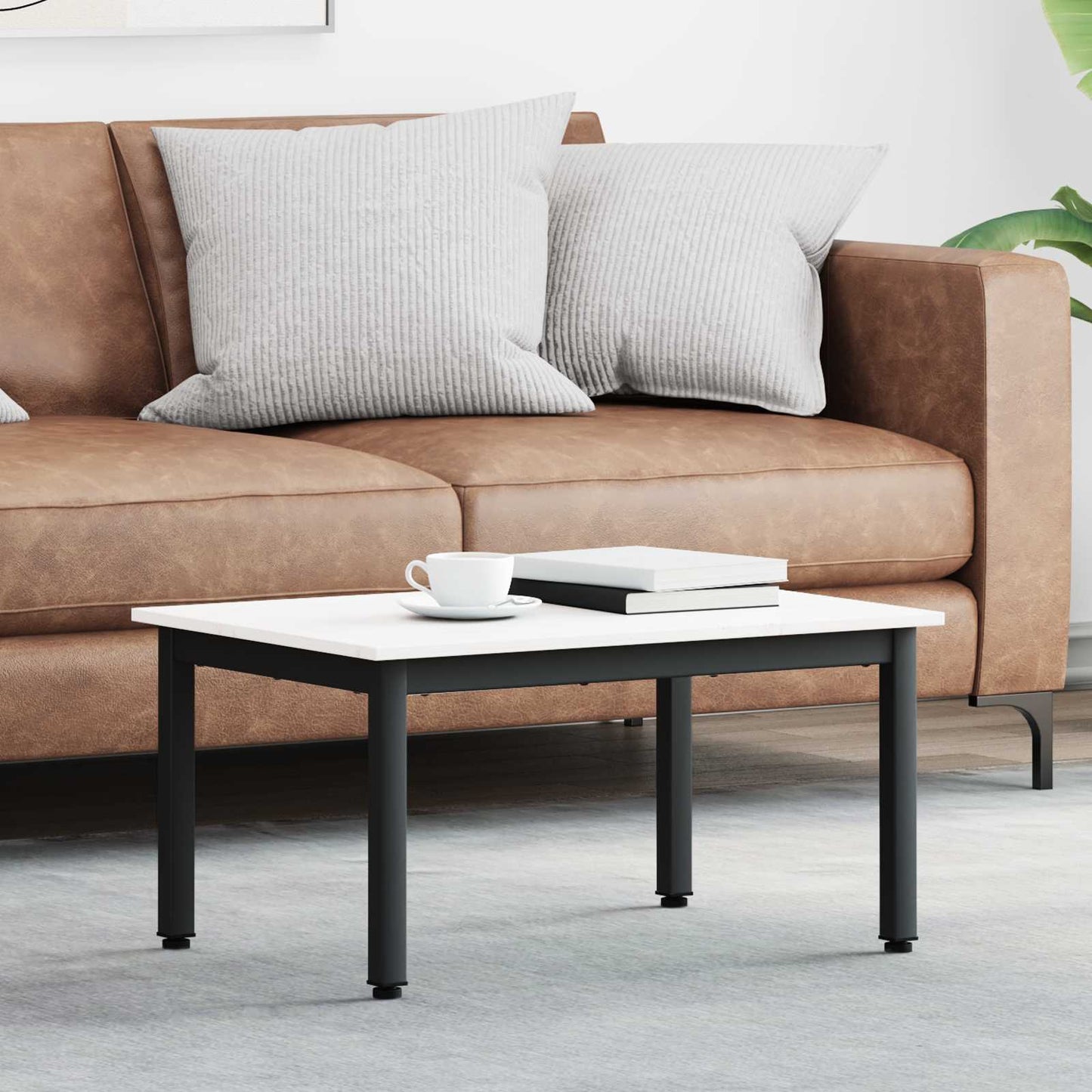 vidaXL Coffee Table White 70 x 50 x 36 cm Solid Pine Wood