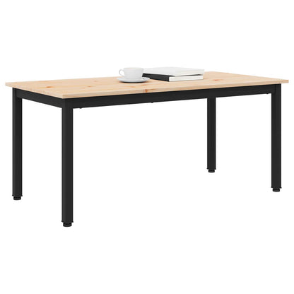 vidaXL Coffee Table Natural 100 x 50 x 45 cm Solid Pine Wood