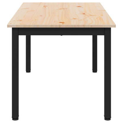 vidaXL Coffee Table Natural 100 x 50 x 45 cm Solid Pine Wood