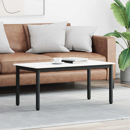 vidaXL Coffee Table White 100 x 50 x 45 cm Solid Pine Wood