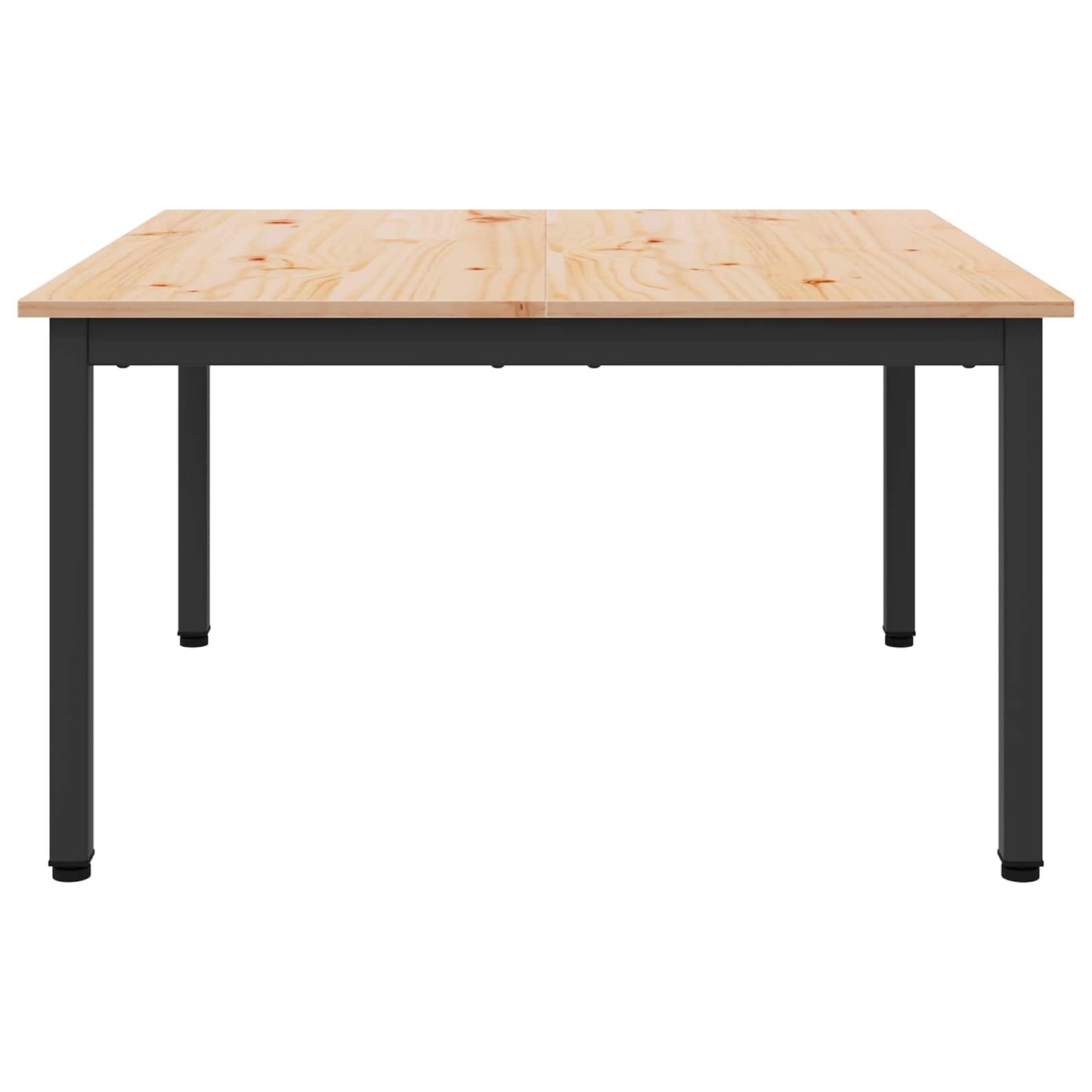 vidaXL Coffee Table Natural 80 x 80 x 45 cm Solid Pine Wood
