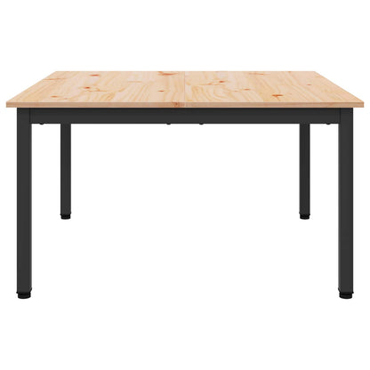 vidaXL Coffee Table Natural 80 x 80 x 45 cm Solid Pine Wood
