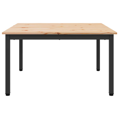vidaXL Coffee Table Natural 80 x 80 x 45 cm Solid Pine Wood