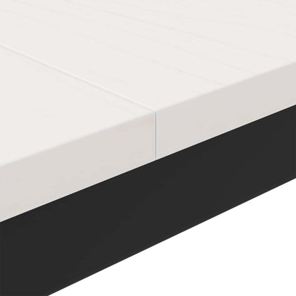 vidaXL Coffee Table White 80 x 80 x 45 cm Solid Pine Wood