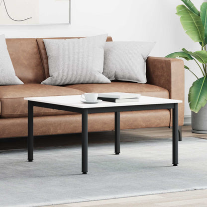 vidaXL Coffee Table White 80 x 80 x 45 cm Solid Pine Wood
