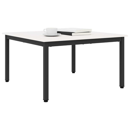 vidaXL Coffee Table White 80 x 80 x 45 cm Solid Pine Wood