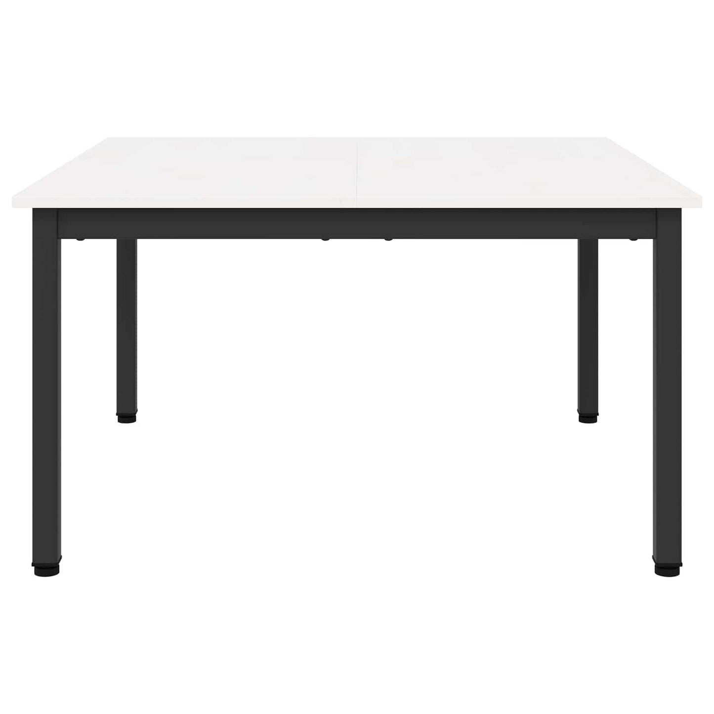 vidaXL Coffee Table White 80 x 80 x 45 cm Solid Pine Wood