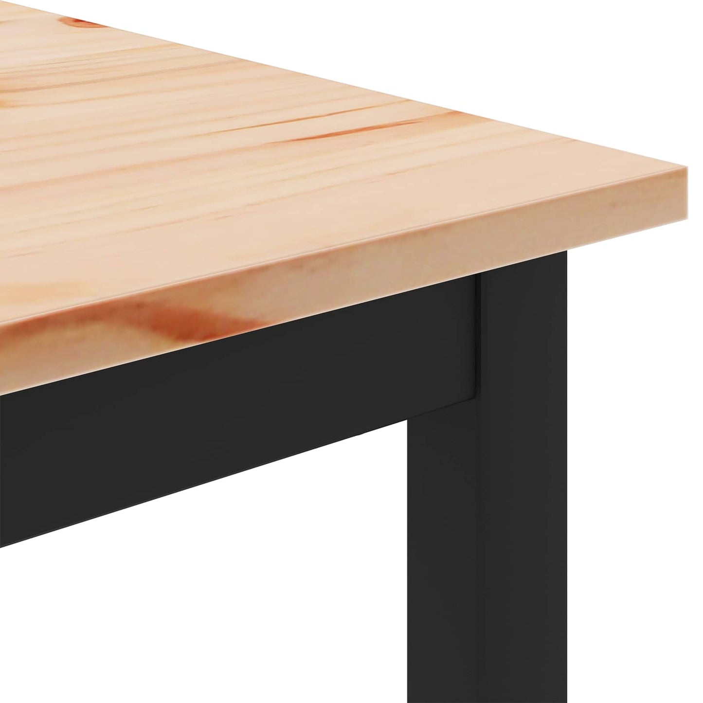 vidaXL Coffee Table Natural 100 x 100 x 45 cm Solid Pine Wood