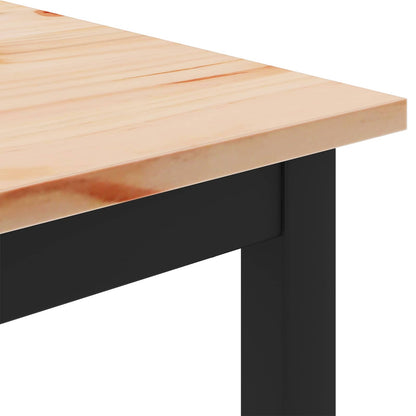 vidaXL Coffee Table Natural 100 x 100 x 45 cm Solid Pine Wood