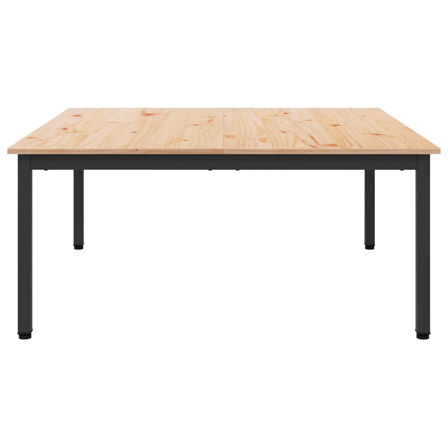 vidaXL Coffee Table Natural 100 x 100 x 45 cm Solid Pine Wood