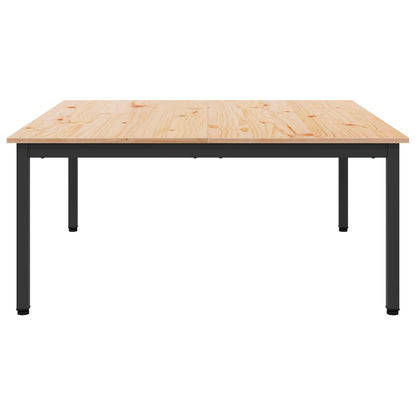 vidaXL Coffee Table Natural 100 x 100 x 45 cm Solid Pine Wood
