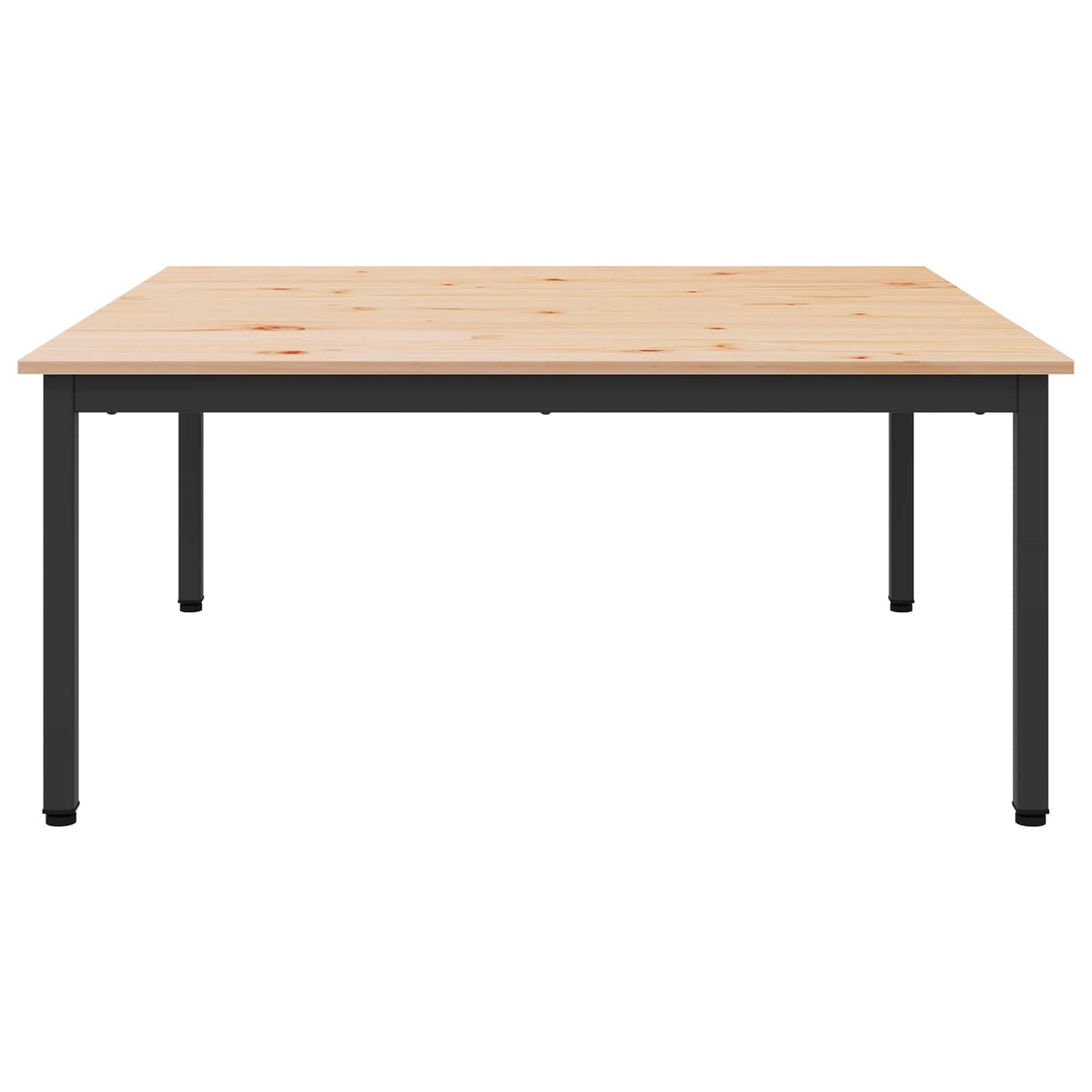 vidaXL Coffee Table Natural 100 x 100 x 45 cm Solid Pine Wood
