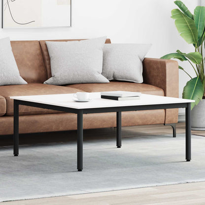 vidaXL Coffee Table White 100 x 100 x 45 cm Solid Pine Wood