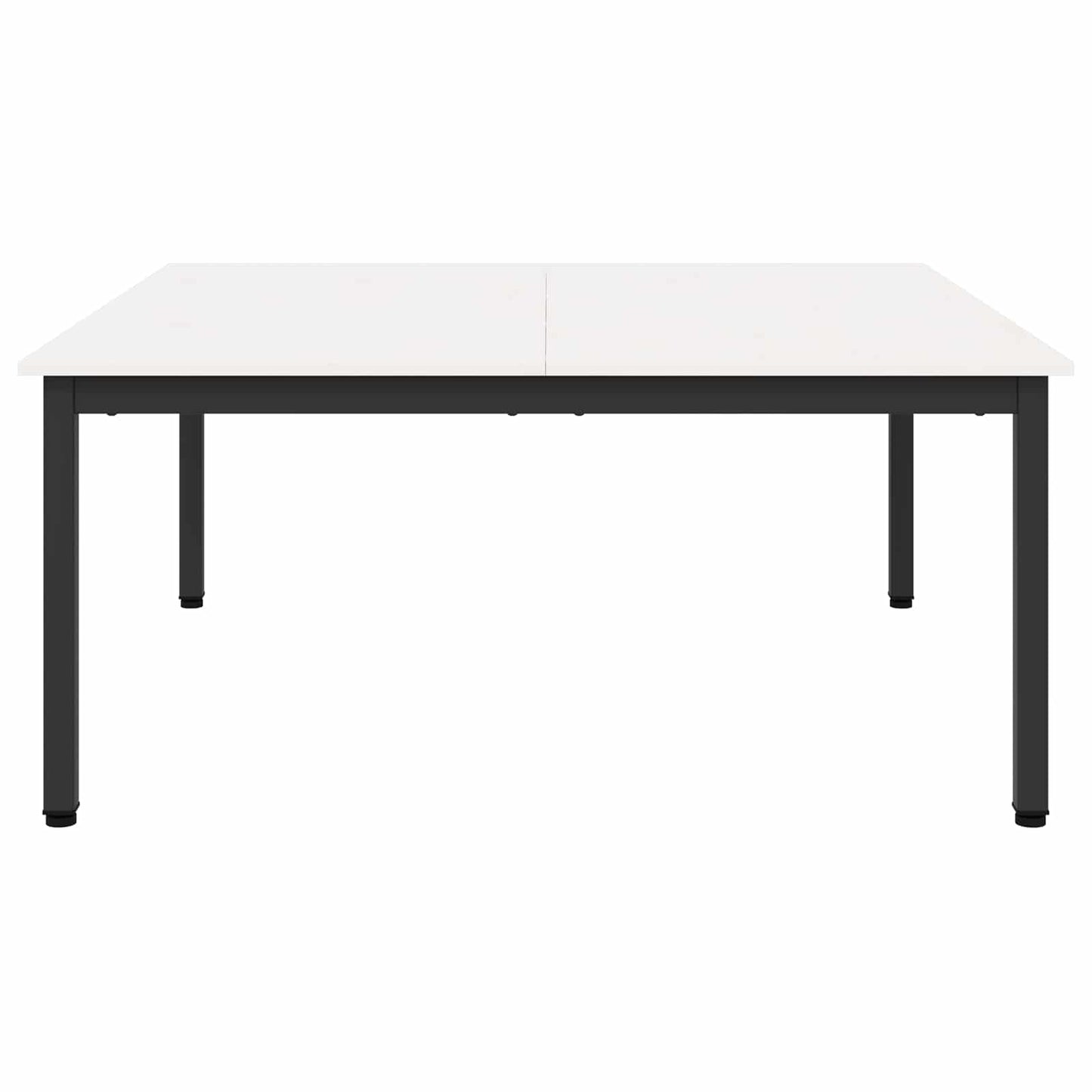 vidaXL Coffee Table White 100 x 100 x 45 cm Solid Pine Wood