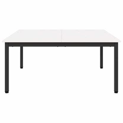 vidaXL Coffee Table White 100 x 100 x 45 cm Solid Pine Wood