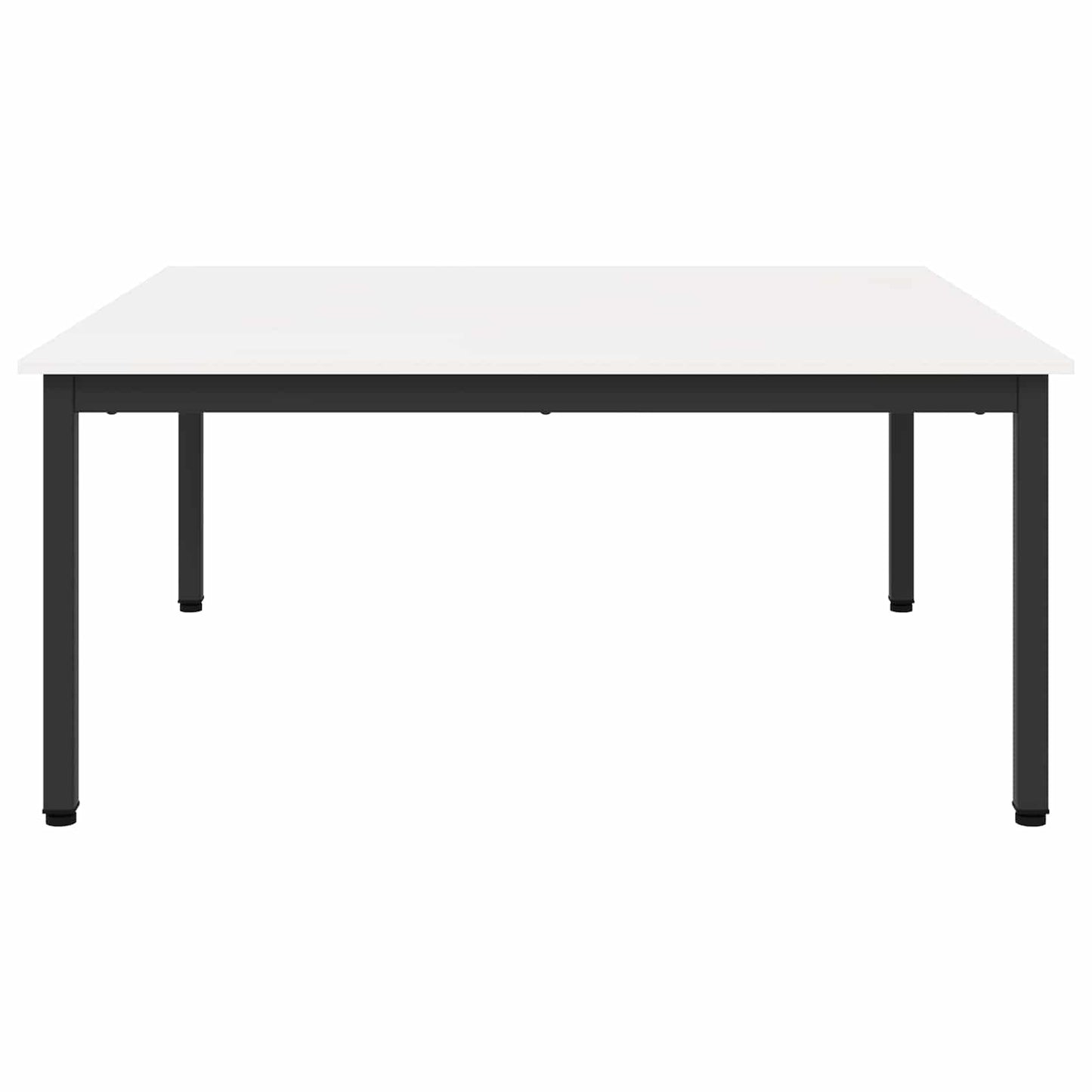 vidaXL Coffee Table White 100 x 100 x 45 cm Solid Pine Wood