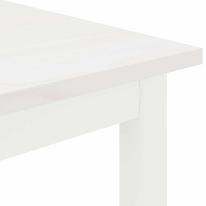 vidaXL Bench White 80 x 35 x 45 cm Solid Pine Wood