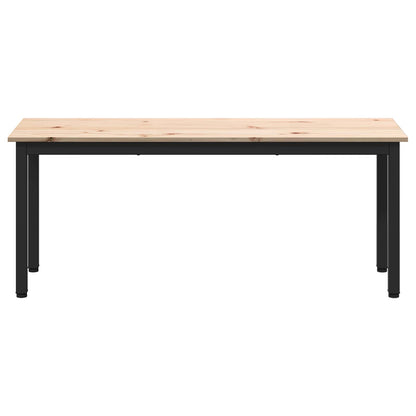 vidaXL Bench Natural 110 x 35 x 45 cm Solid Pine Wood