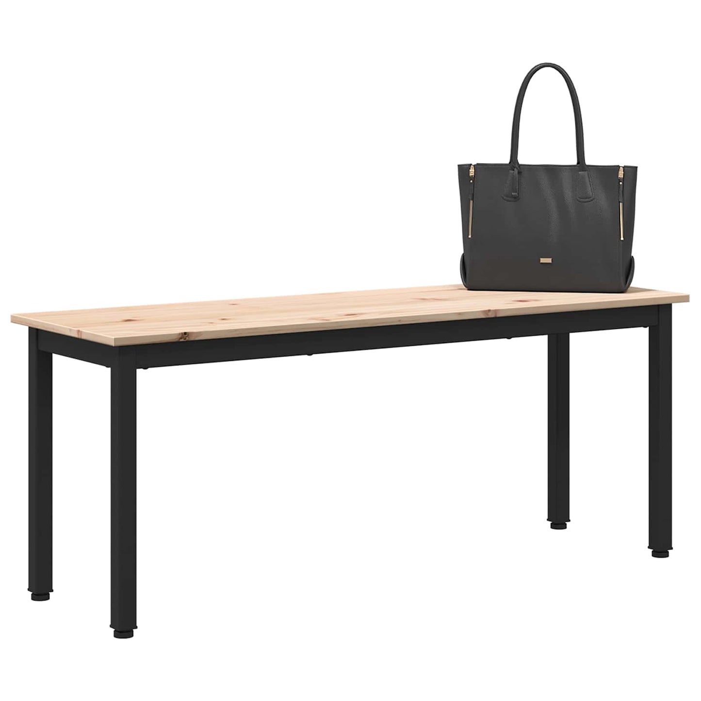 vidaXL Bench Natural 110 x 35 x 45 cm Solid Pine Wood