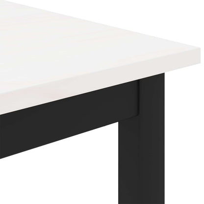 vidaXL Bench White 110 x 35 x 45 cm Solid Pine Wood