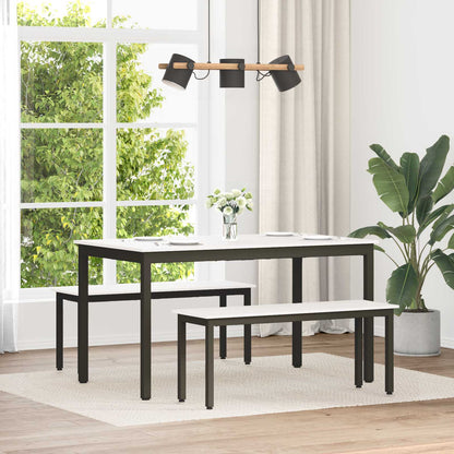 vidaXL Bench White 110 x 35 x 45 cm Solid Pine Wood