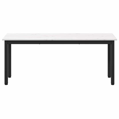 vidaXL Bench White 110 x 35 x 45 cm Solid Pine Wood