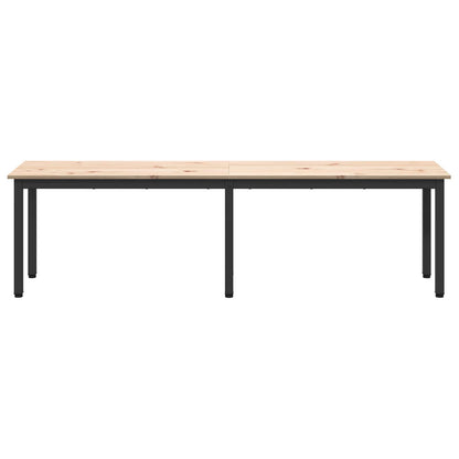vidaXL Bench Natural 160 x 35 x 45 cm Solid Pine Wood
