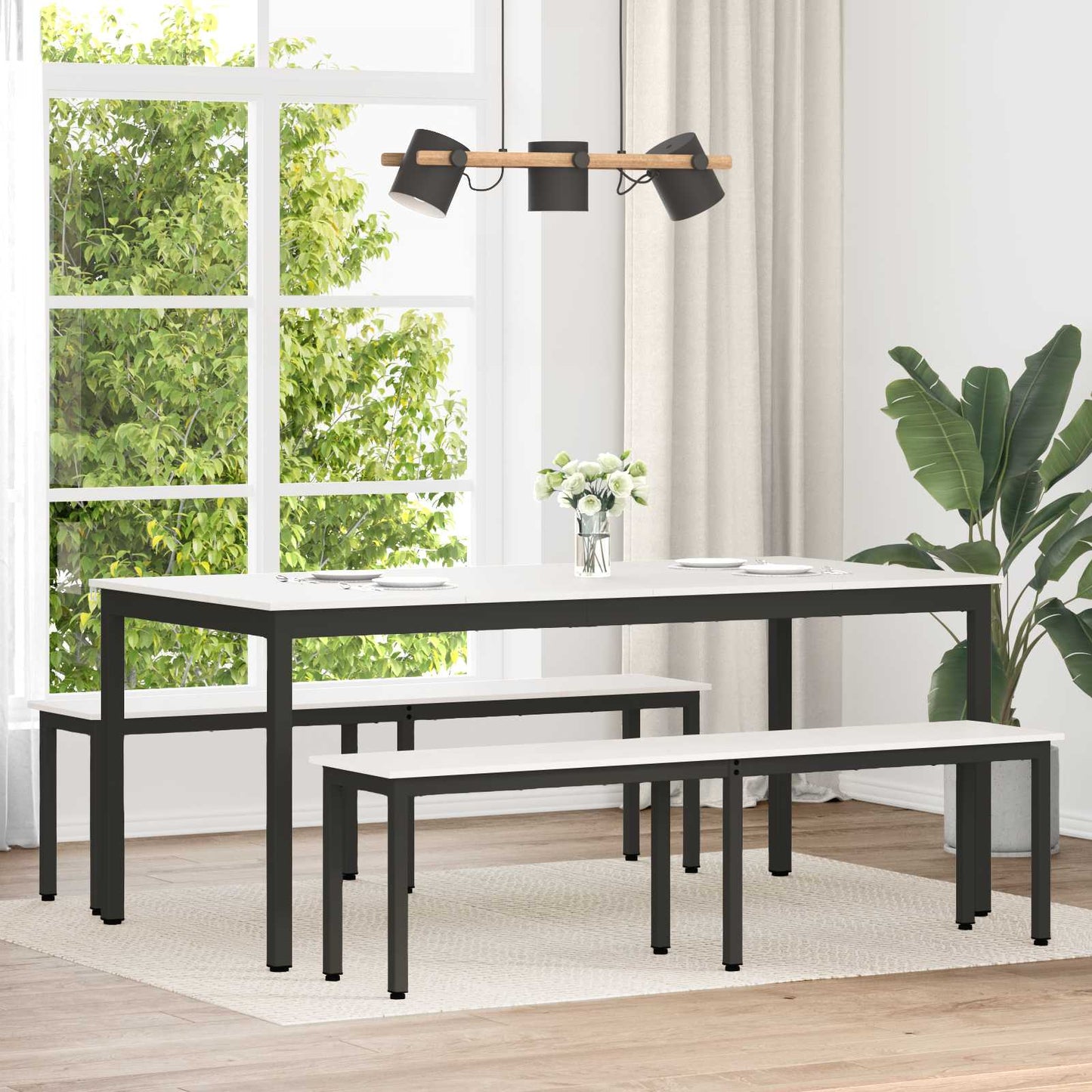 vidaXL Bench White 160 x 35 x 45 cm Solid Pine Wood