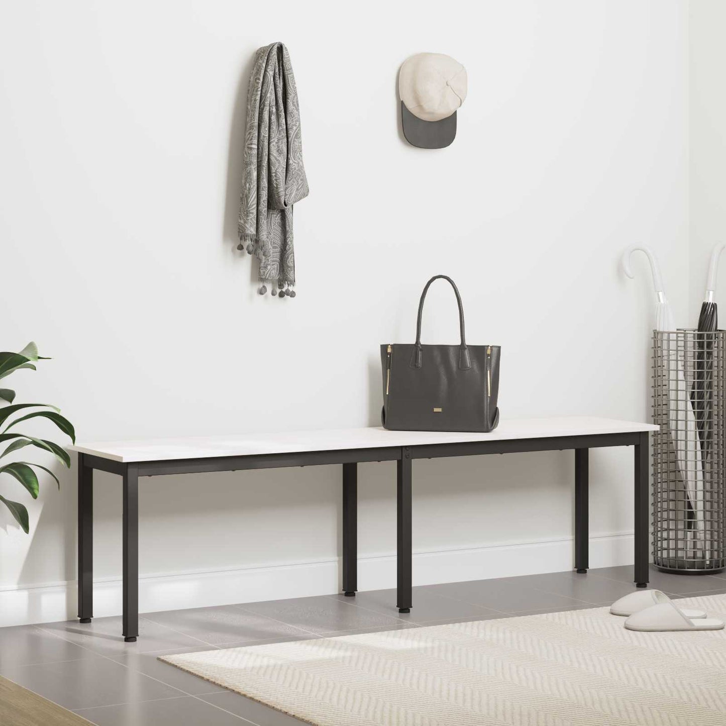 vidaXL Bench White 160 x 35 x 45 cm Solid Pine Wood