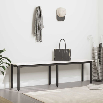 vidaXL Bench White 160 x 35 x 45 cm Solid Pine Wood