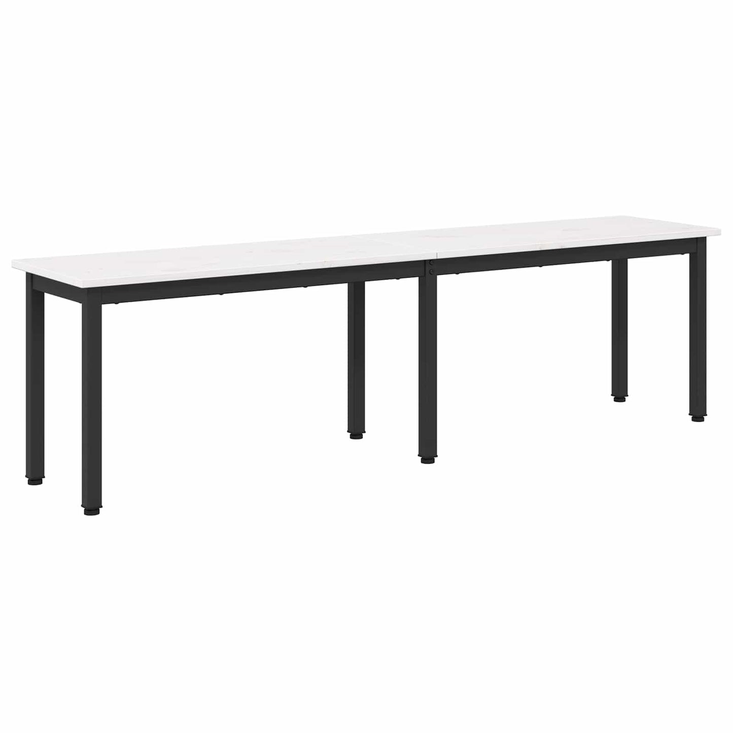 vidaXL Bench White 160 x 35 x 45 cm Solid Pine Wood
