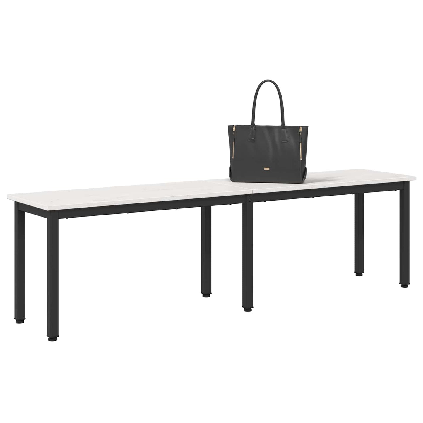 vidaXL Bench White 160 x 35 x 45 cm Solid Pine Wood