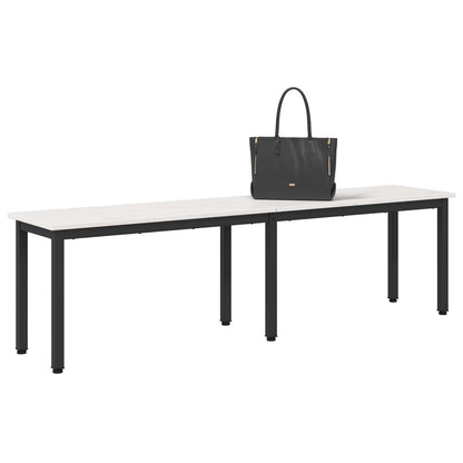 vidaXL Bench White 160 x 35 x 45 cm Solid Pine Wood