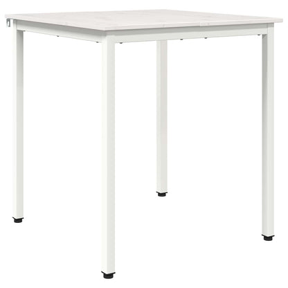 vidaXL Dining Table White 60 x 60 x 75 cm Solid Pine Wood