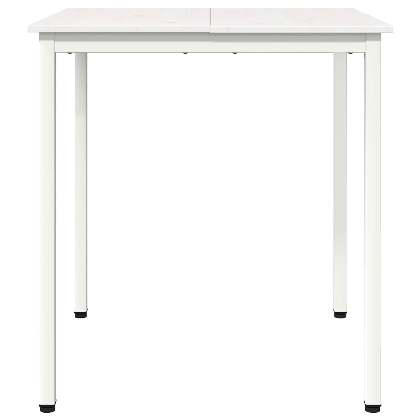 vidaXL Dining Table White 60 x 60 x 75 cm Solid Pine Wood