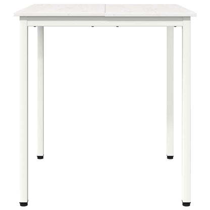 vidaXL Dining Table White 60 x 60 x 75 cm Solid Pine Wood