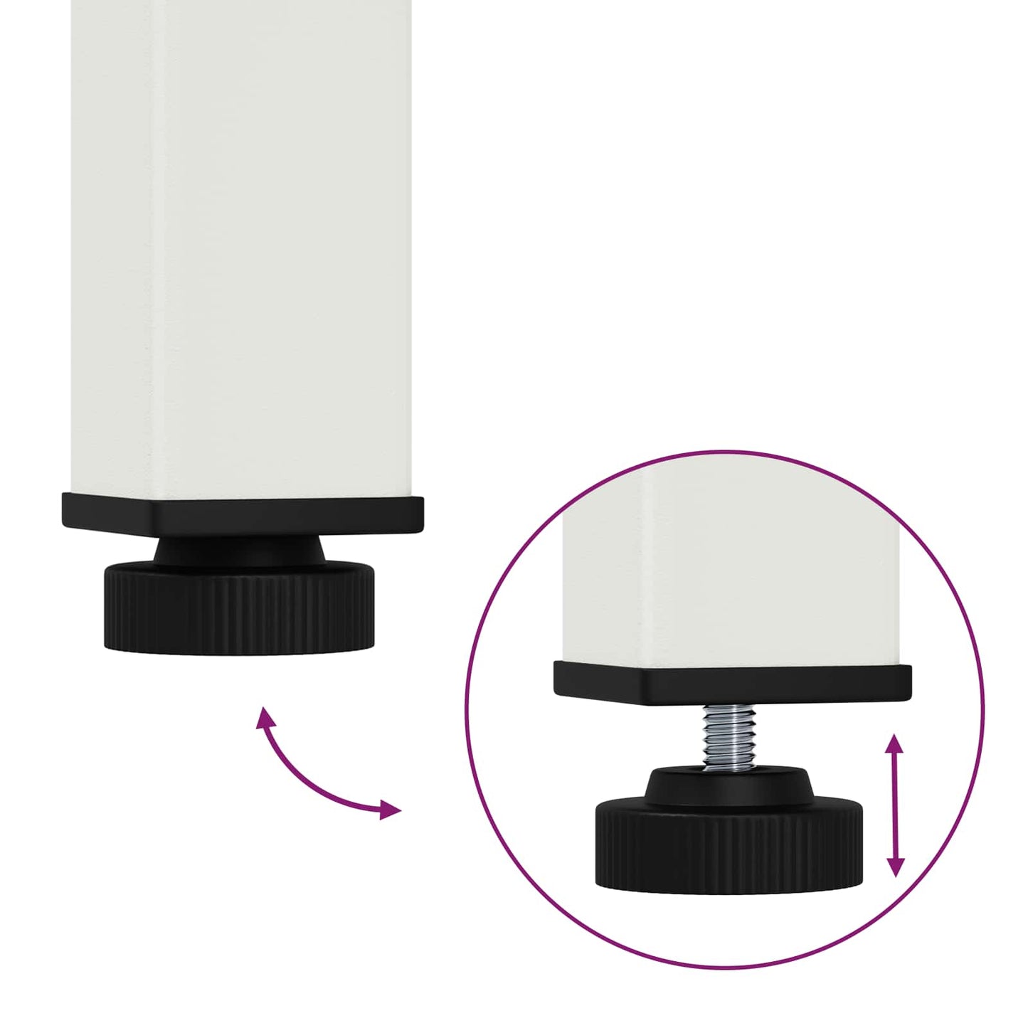 vidaXL Dining Table White 60 x 60 x 75 cm Solid Pine Wood