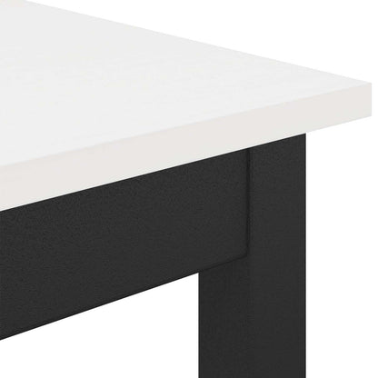 vidaXL Dining Table White 70 x 70 x 75 cm Solid Pine Wood