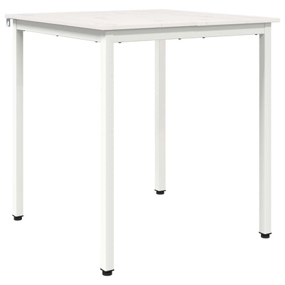vidaXL Dining Table White 70 x 70 x 75 cm Solid Pine Wood