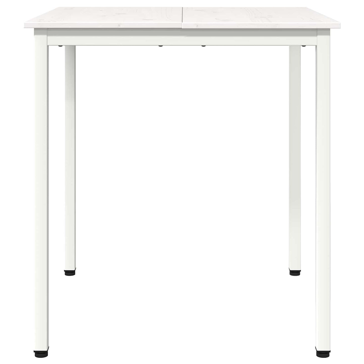 vidaXL Dining Table White 70 x 70 x 75 cm Solid Pine Wood
