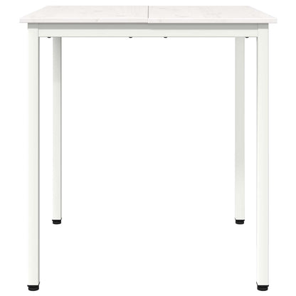 vidaXL Dining Table White 70 x 70 x 75 cm Solid Pine Wood