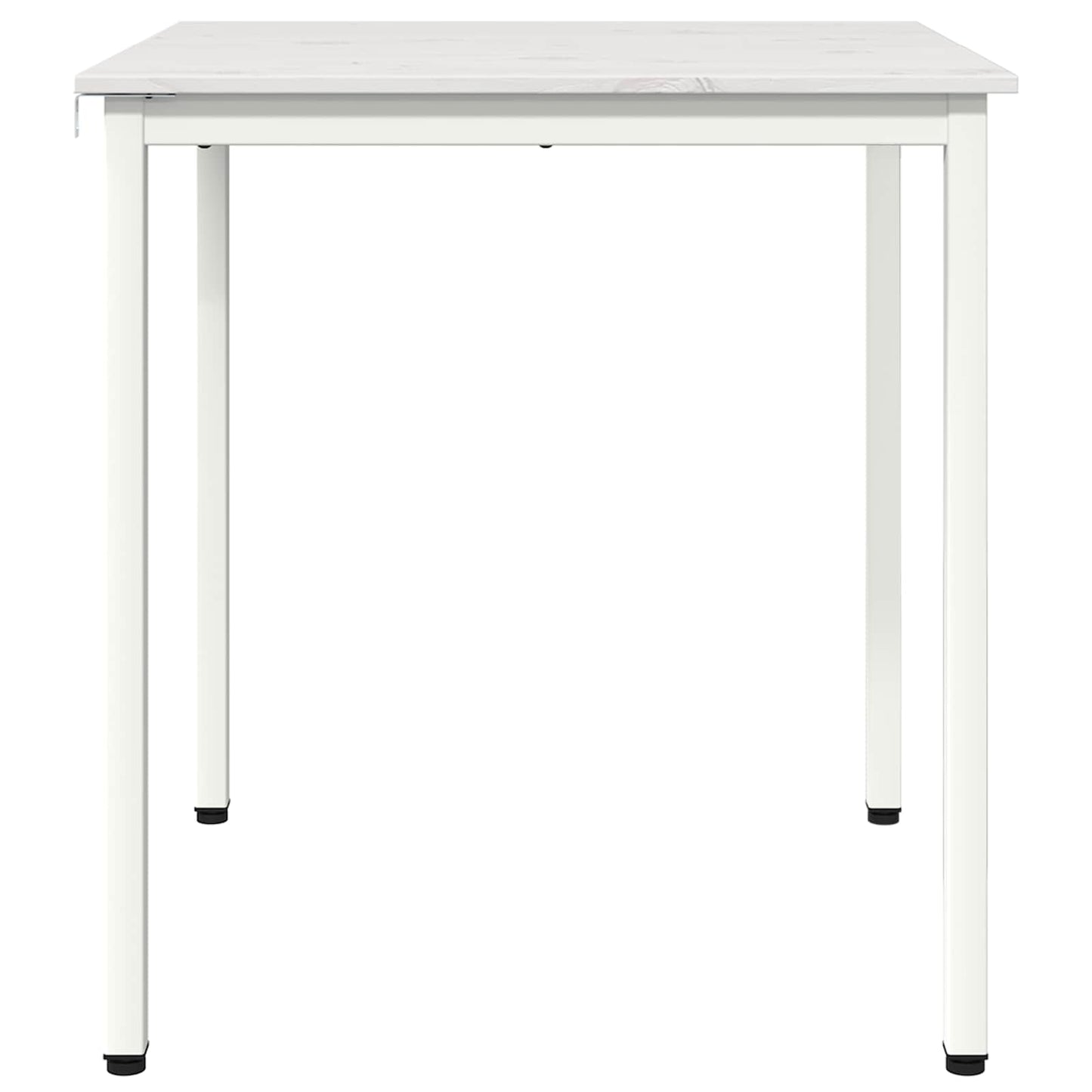 vidaXL Dining Table White 70 x 70 x 75 cm Solid Pine Wood