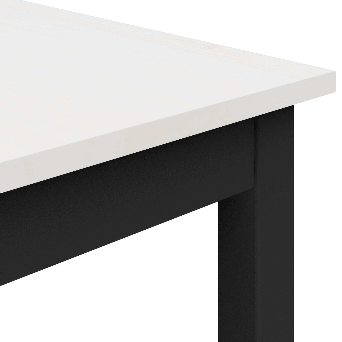 vidaXL Dining Table White 80 x 80 x 75 cm Solid Pine Wood